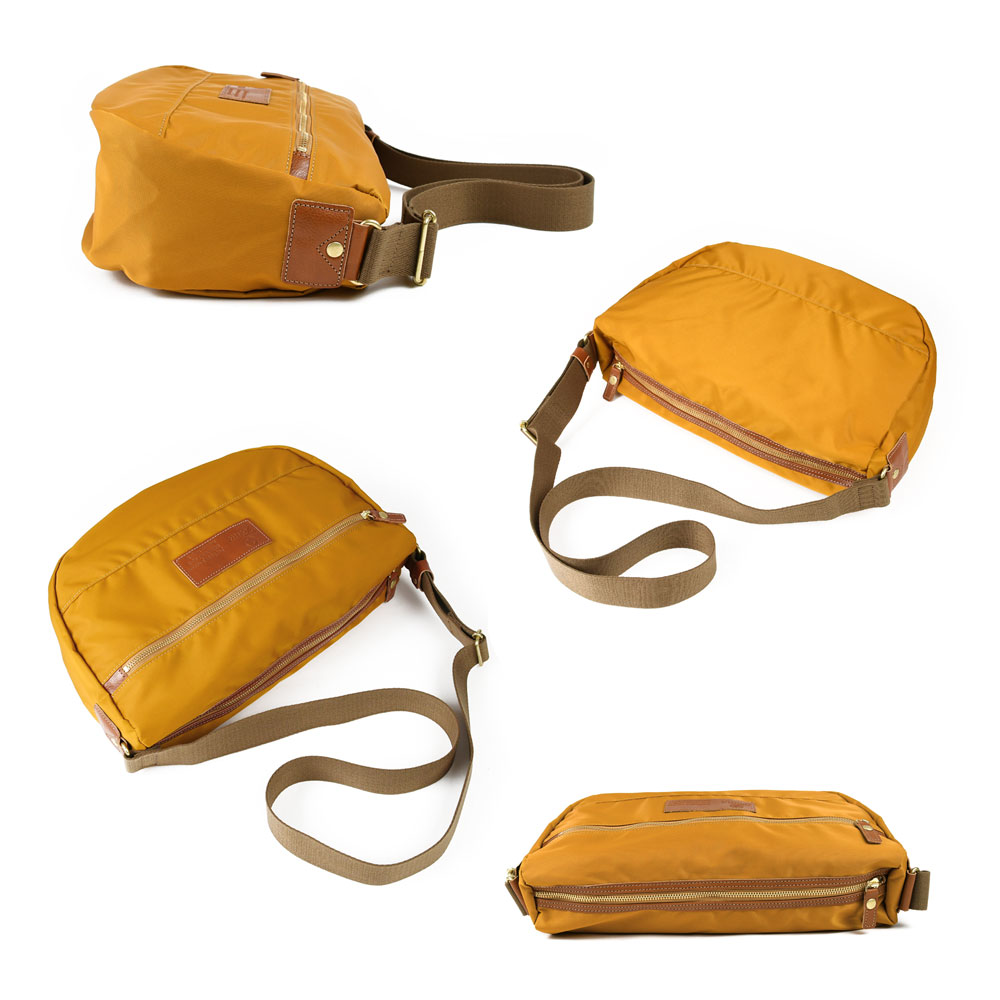 Folna ショルダーバッグ ユニセックス ナイロン 本革 A4 大容量 ペット