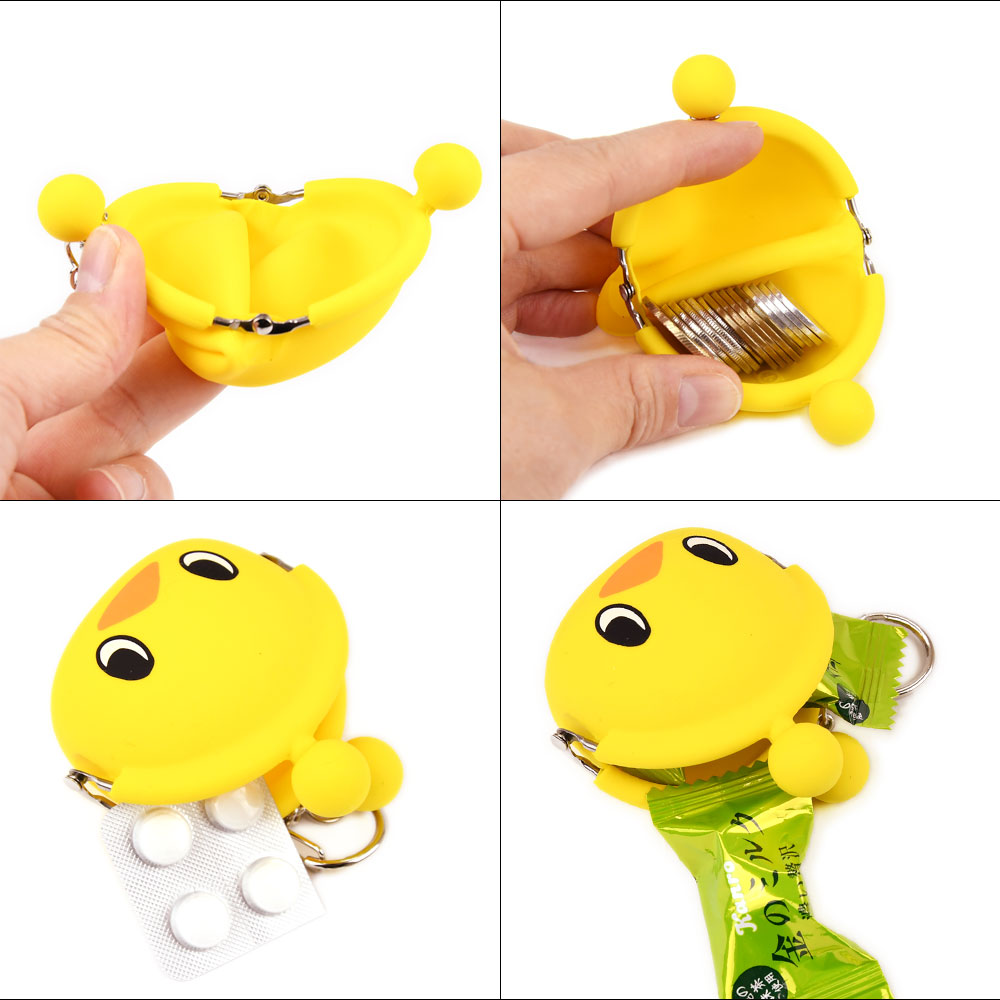 p+g design キーホルダー シリコン がま口 小銭入れ ひよこちゃん