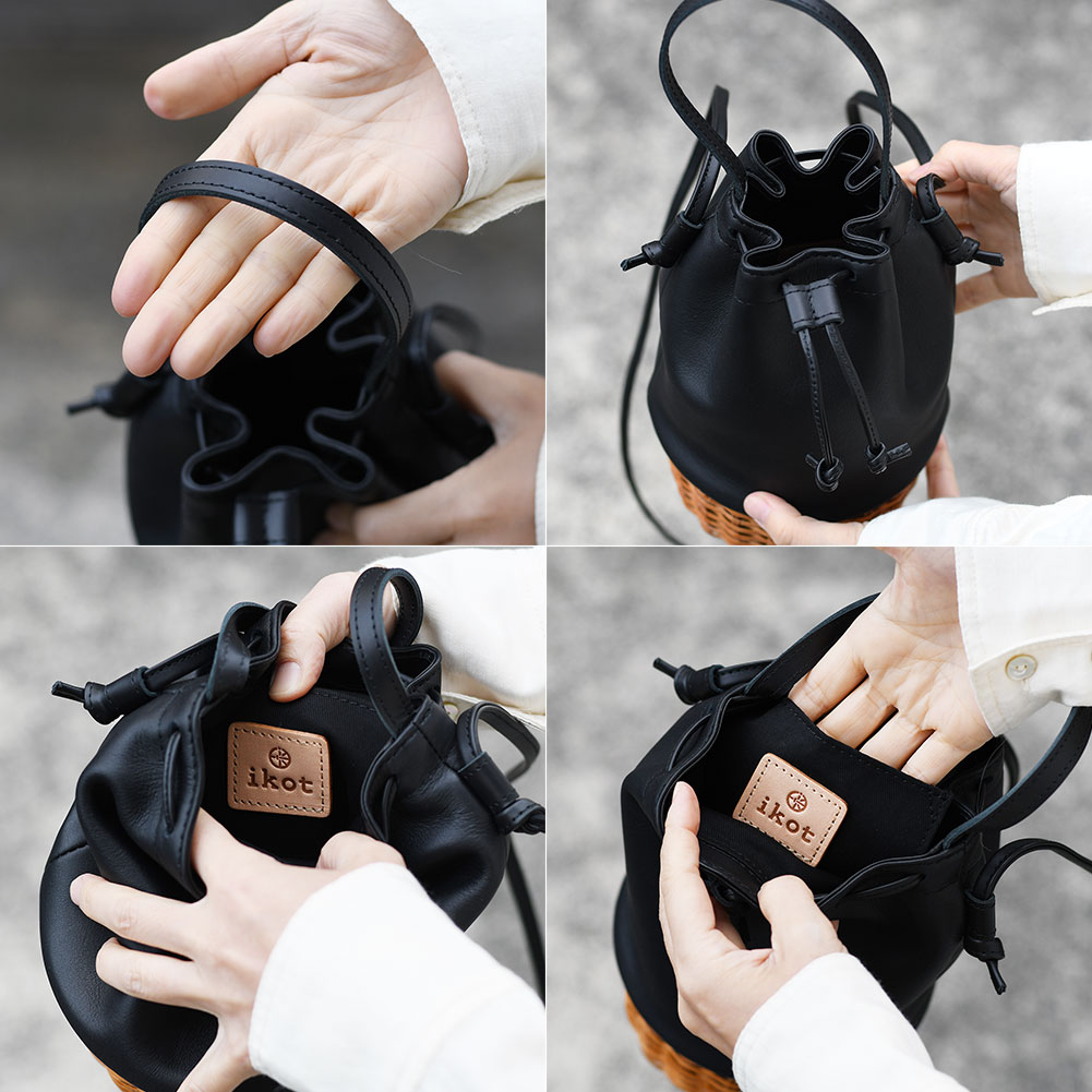 極美品】nouer × ikot ヌエール イコット カゴバッグ ショルダー