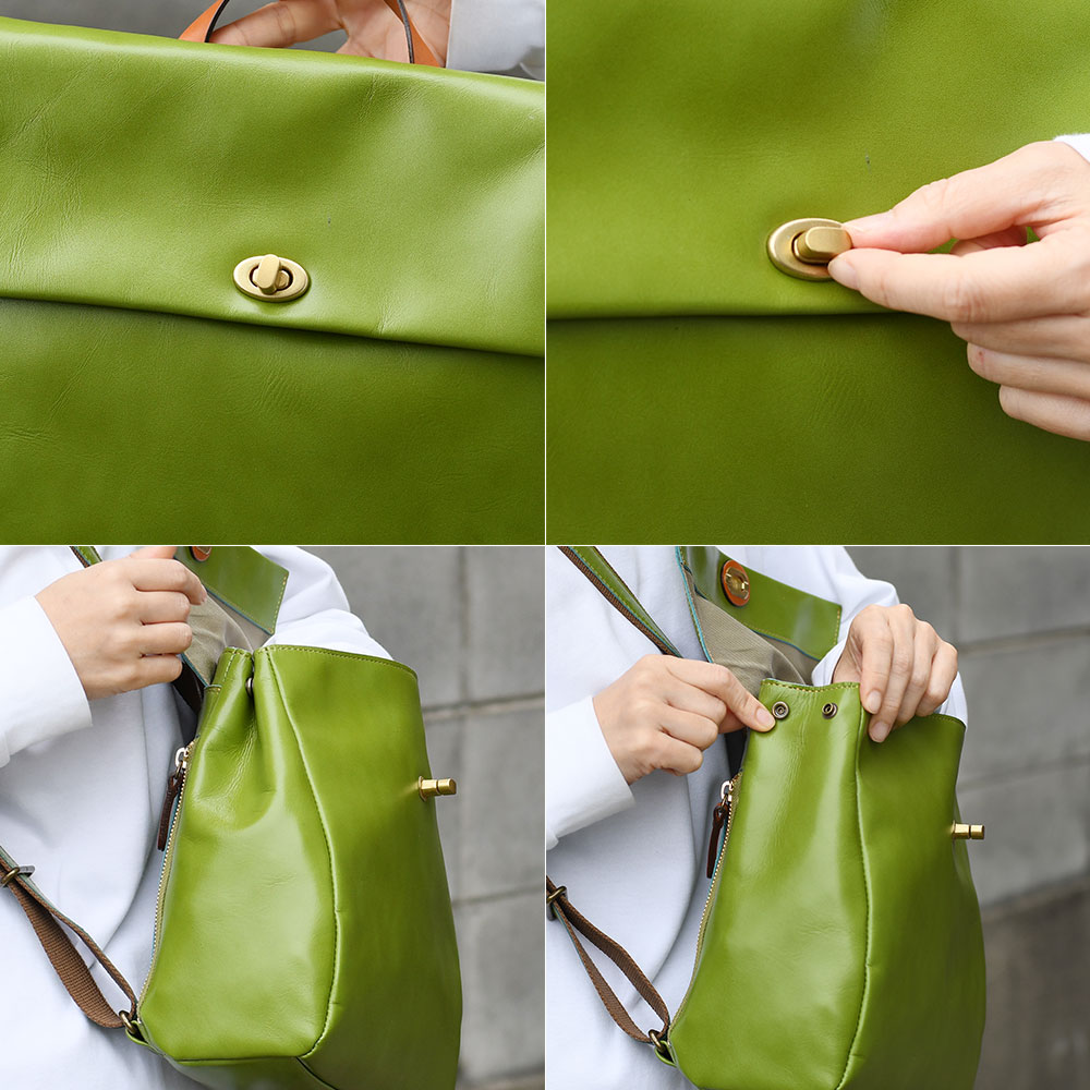 innocent Sac イノセントサック スクエア型 フラップ リュックサック