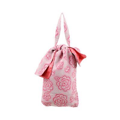 結びバッグ 角底 和柄ハンドバッグ 丹後ちりめん 日本製 メール便送料