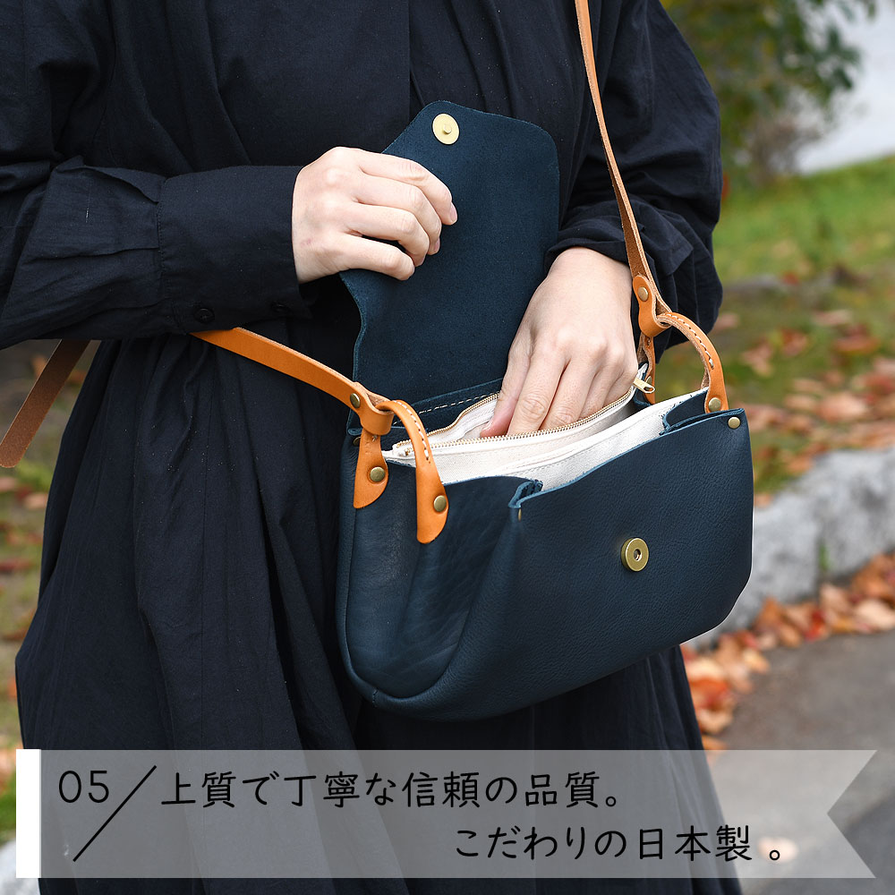cham チャム　NEW-CLASSIC ショルダーバッグ 本革 姫路レザー ショルダーバッグ レディース 斜めがけ 肩かけ CHAM チャム 日本