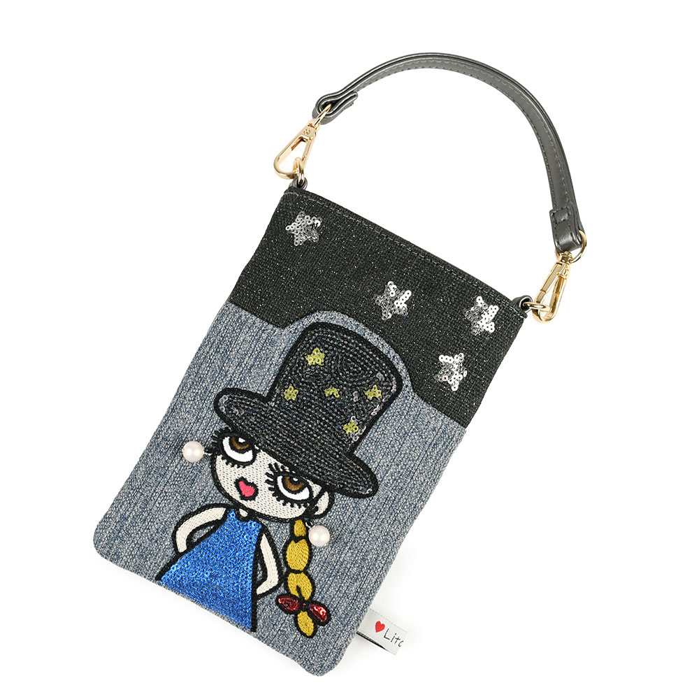 スマホショルダーバッグ スマホポシェット リタちゃん リタアーティ Lita Aaty Lyre ライル 2Way ミニショルダー 斜め掛け 肩掛け 女の子 スパンコール 耳飾り |  | 04