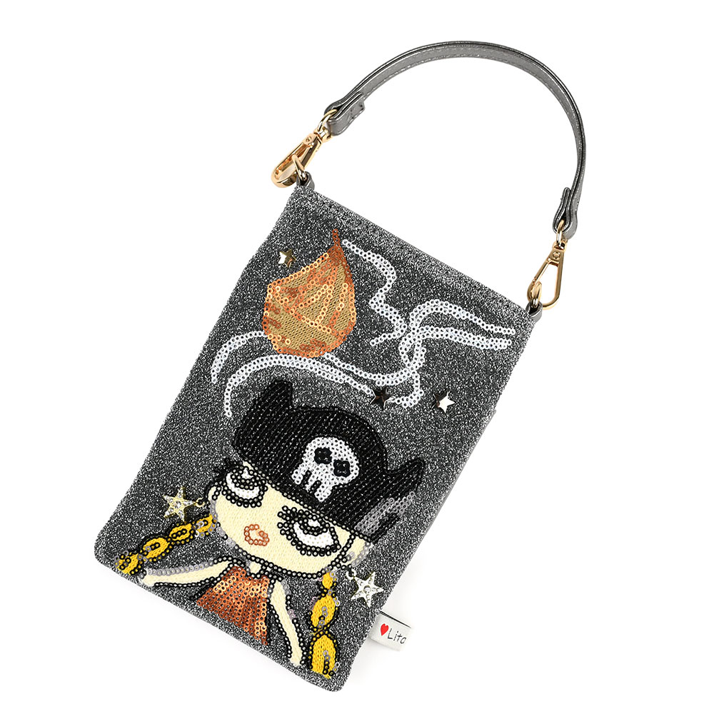 スマホショルダーバッグ スマホポシェット リタちゃん リタアーティ Lita Aaty Lyre ライル 2Way ミニショルダー 斜め掛け 肩掛け 女の子 スパンコール 耳飾り |  | 06