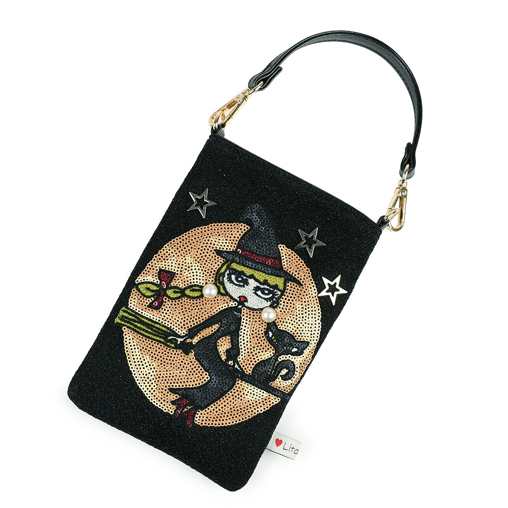 スマホショルダーバッグ スマホポシェット リタちゃん リタアーティ Lita Aaty Lyre ライル 2Way ミニショルダー 斜め掛け 肩掛け 女の子 スパンコール 耳飾り |  | 11