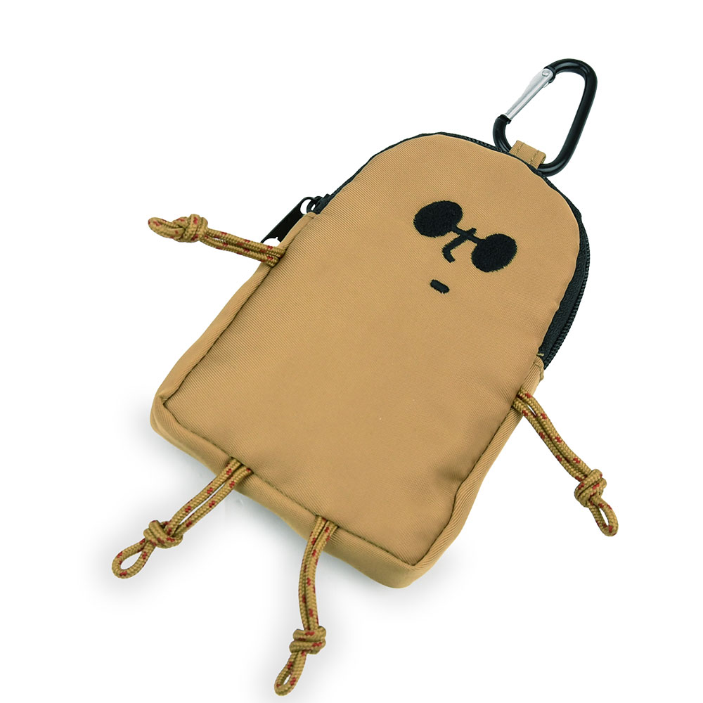 カラビナ付きファスナーミニポーチ SMILER スマイラー 小銭入れ Pouch