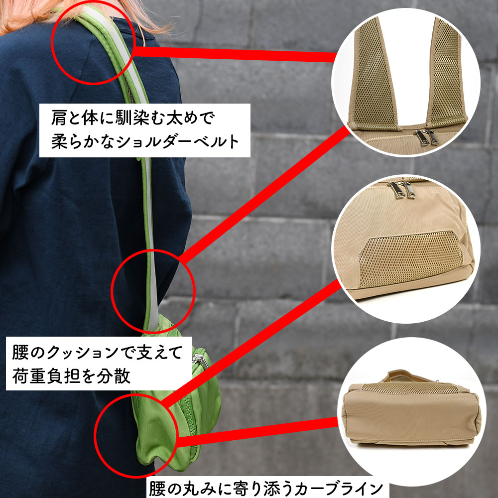 人間工学に基づいて考えたショルダーバッグ Sサイズ ミニショルダー