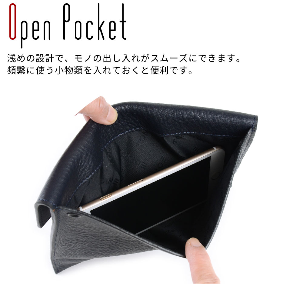 2WAYサコッシュ メンズ TOMOE トモエ 本革 スマホショルダー