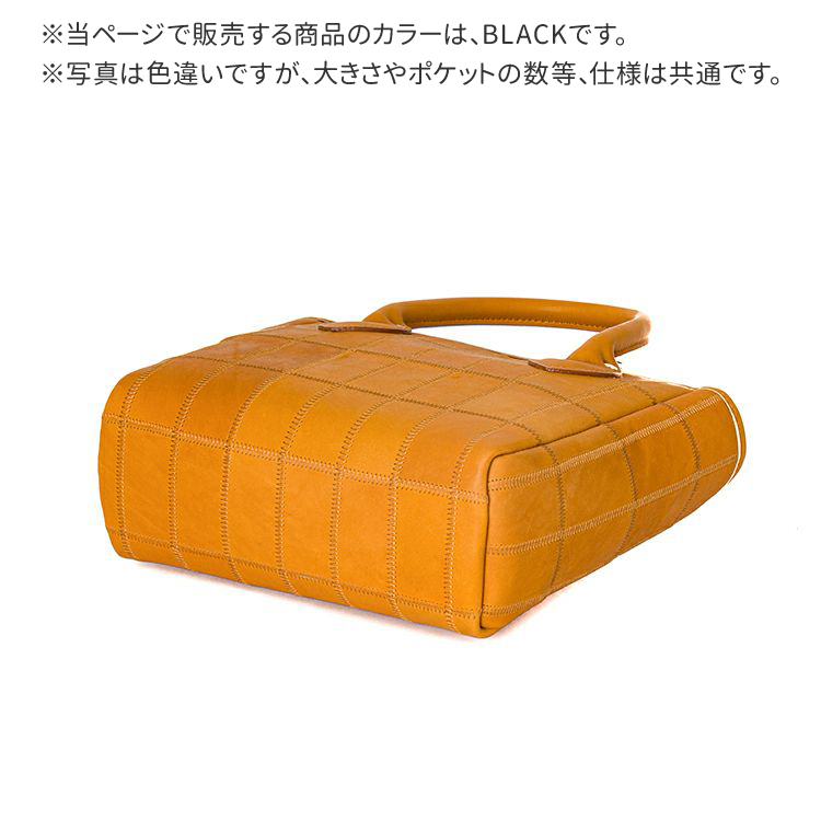 トートバッグ TRION 2WAYショルダー DPC252S BLACK/ブラック グローブレザー PANEL ショルダーバッグ 本革 YKK 小さめ 斜めがけ メンズ レディース トライオン｜kabanyasan-y｜06