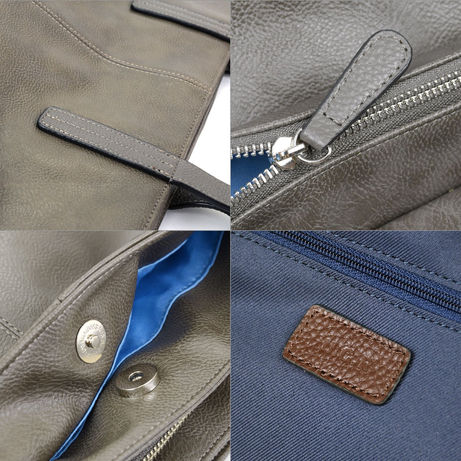 Un coeur（アンクール） トートバッグ 大きめ ファスナー付き B4 A4