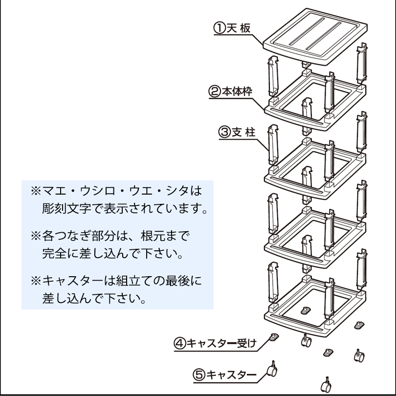 140-A19スリムタイプの5段チェスト