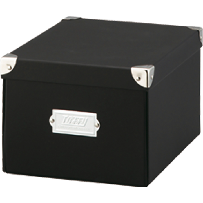 収納ボックス 収納ケース 小物収納 Toffy マジックボックス M NTMX-003 フタ付き 折りたたみ インテリア収納 デスク 紙製 リビング ブラック 黒 | LADONNA | 01