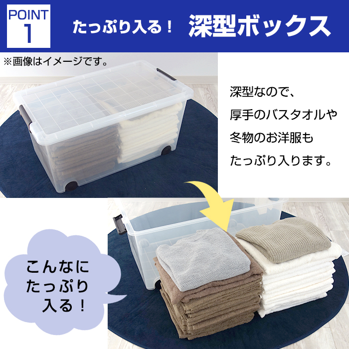 JEJアステージ 衣装ケース 衣類収納ボックス 幅39cm 奥行74cm 高さ35cm