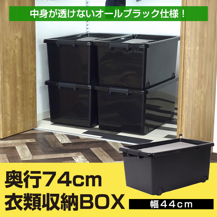 JEJアステージ 衣装ケース 衣類収納ボックス 幅44cm 奥行74cm 高さ35cm