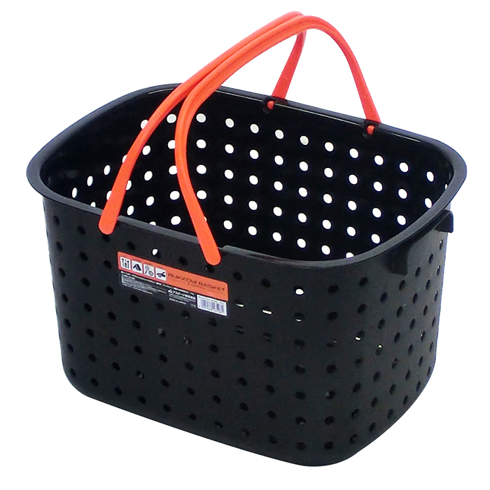 ぶっこみバスケット ハンドル付き ブラック 黒 バケツ カゴ おしゃれ 工具収納 DIY収納 カー用品 スポーツ アウトドア 園芸 ガーデニング 日本製 JEJアステージ | JEJアステージ | 01