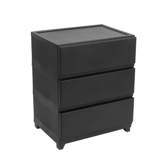 (2個セット特価) チェスト タンス 壁付き 3段 幅54cm ワイド 黒 ブラック キャスター付き 脚付き おしゃれ ほこりが入りにくい 中が透けない 160-A31/160-A38 | JEJアステージ | 01