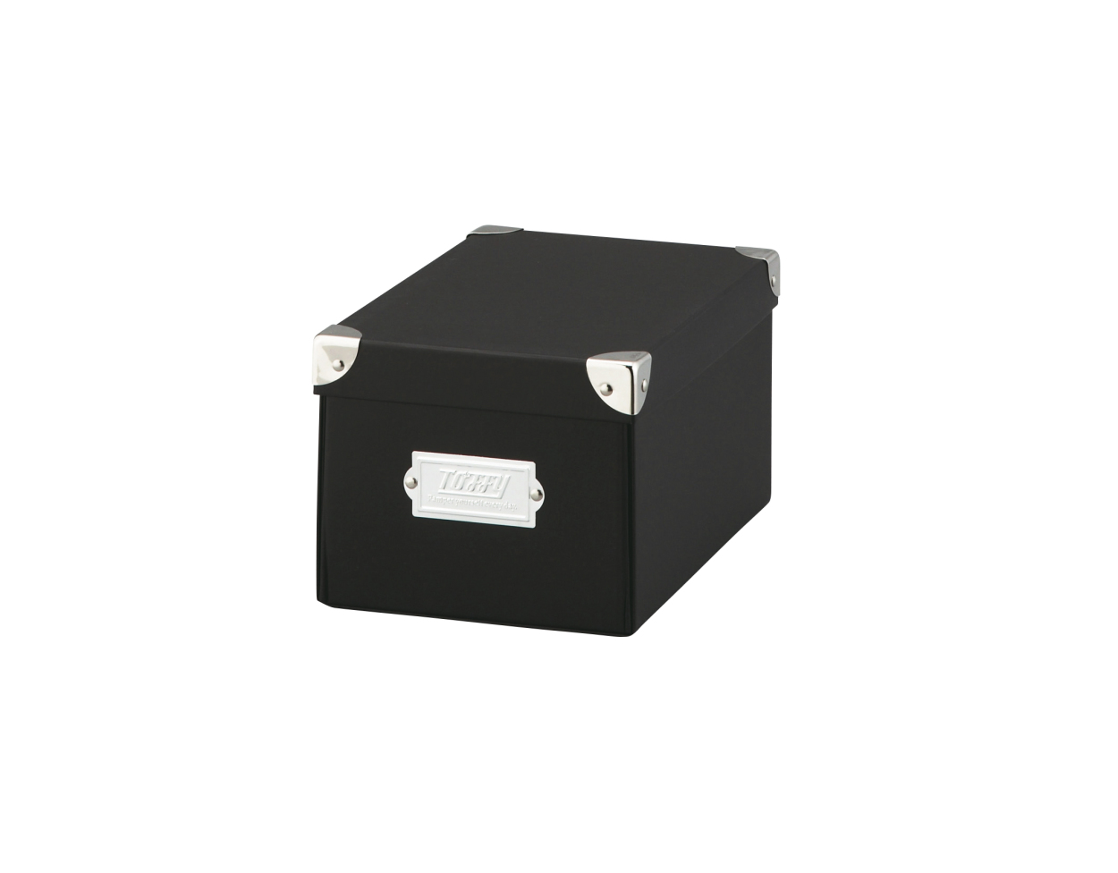 収納ボックス 収納ケース 小物収納 Toffy マジックボックス S NTMX-004 フタ付き 折りたたみ 文具 デスク コスメ リビング ブラック 黒 | LADONNA | 01