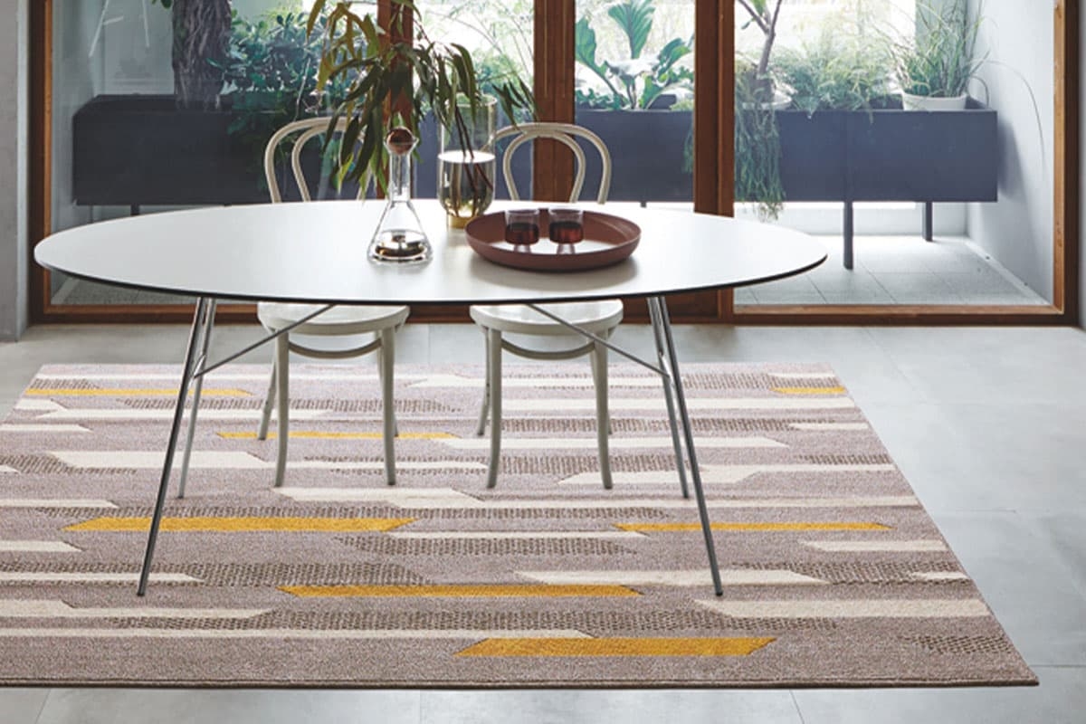 大特価！在庫限り スミノエ 170×220cm 220×250cm フレック ラグ 賃貸 一人暮らし のリビングに 国産 在庫限り ライン柄_2