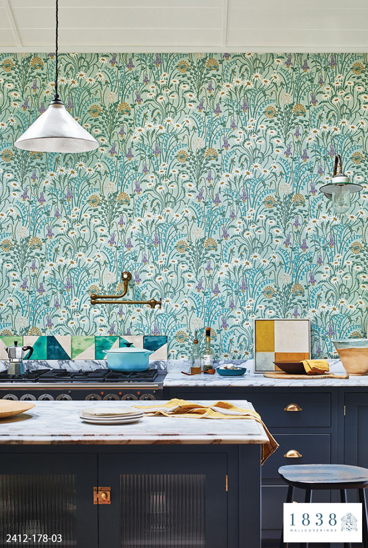 輸入壁紙 イギリス 花柄 フラワー ボタニカル かわいい おしゃれ クロス 不織布 1838 WALLCOVERINGS（52cm巾×10m巻）2412-178-03 2412-178-04 2412-178-05 | TECIDO | 07
