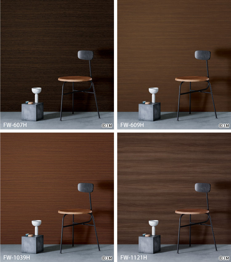 3M ダイノック 粘着シート 122cm巾 木目調 横柄 建具 壁紙 ［1m以上