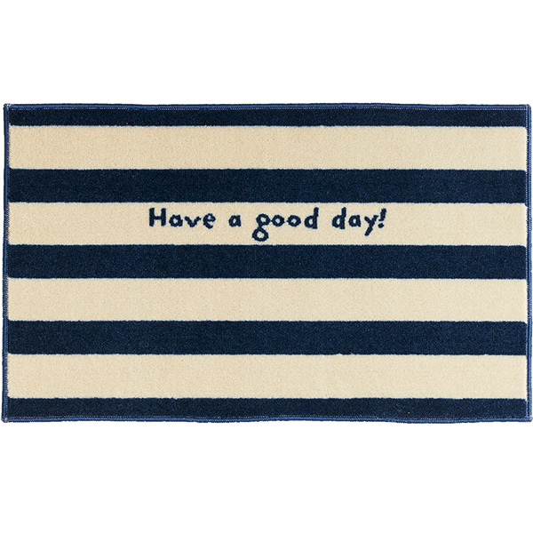 Collection kahou 玄関マット 洗える 防滑加工 吸水加工 45×75 クリーンテックス CD00007 CD00008 日本製 ストライプ ナチュラル 小さめ | クリーンテックス・ジャパン | 02