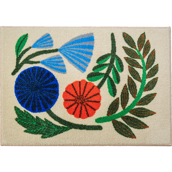 BOOKHOU 玄関マット 洗える 防滑加工 吸水加工 45×65 クリーンテックス DH00001 DH00002 DH00003 DH00004 DH00005 DH00006 日本製 花柄 小さめ | クリーンテックス・ジャパン | 03