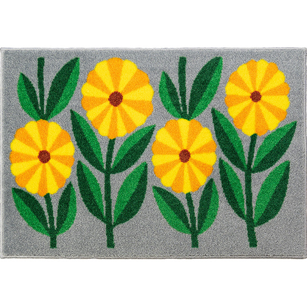 BOOKHOU 玄関マット 洗える 防滑加工 吸水加工 45×65 クリーンテックス DH00001 DH00002 DH00003 DH00004 DH00005 DH00006 日本製 花柄 小さめ | クリーンテックス・ジャパン | 06