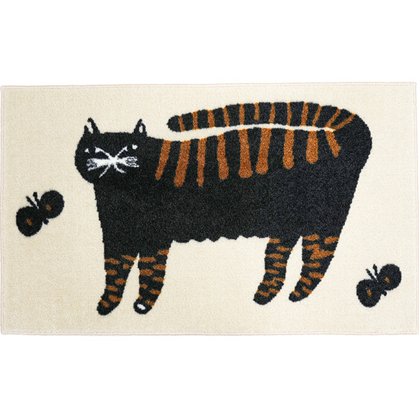 emoemo 玄関マット 洗える 防滑加工 吸水加工 45×75 クリーンテックス EC00001 EC00002 EC00003 EC00004 EC00005 EC00006 日本製 動物 ビビッド 小さめ | クリーンテックス・ジャパン | 03