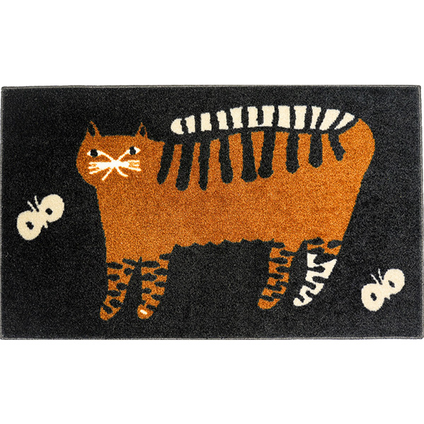 emoemo 玄関マット 洗える 防滑加工 吸水加工 45×75 クリーンテックス EC00001 EC00002 EC00003 EC00004 EC00005 EC00006 日本製 動物 ビビッド 小さめ | クリーンテックス・ジャパン | 04