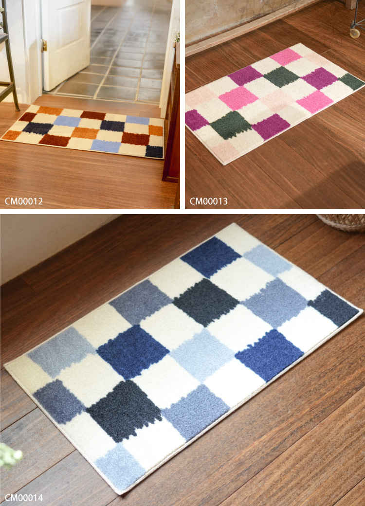 Eri Shimatsuka 玄関マット 洗える 防滑加工 吸水加工 45×75 クリーンテックス CM00006 CM00007 CM00008 CM00009 CM00012 CM00013 CM00014 日本製 北欧 小さめ | クリーンテックス・ジャパン | 15