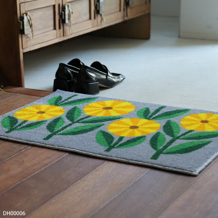 BOOKHOU 玄関マット 洗える 防滑加工 吸水加工 45×65 クリーンテックス DH00001 DH00002 DH00003 DH00004 DH00005 DH00006 日本製 花柄 小さめ | クリーンテックス・ジャパン | 12