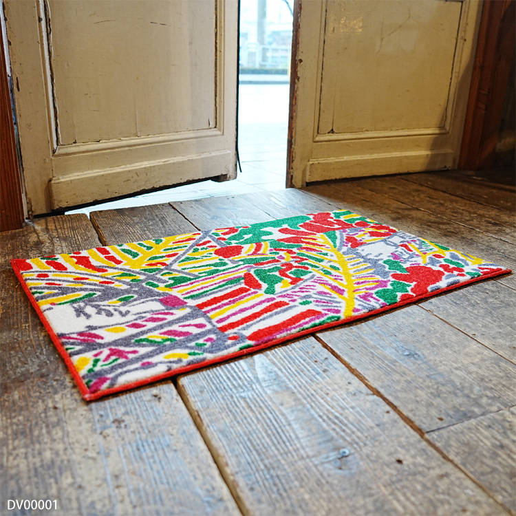 iracchi 玄関マット 洗える 防滑加工 吸水加工 45×75 クリーンテックス DV00001 DV00002 DV00003 日本製 コラージュ 小さめ | クリーンテックス・ジャパン | 07