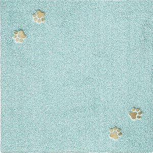 【新レビュー特典】ラグタス タイルラグ てくてく肉球 約50×50cm 全10色  ペット対応 タイルカーペット ラグ 吸着式 ズレない 肉球 丸洗い可能 全10色 |  | 02