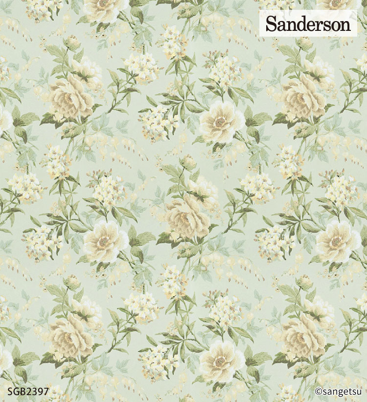 サンゲツ XSELECT 輸入壁紙 イギリス Sanderson 花柄 植物 (52cm