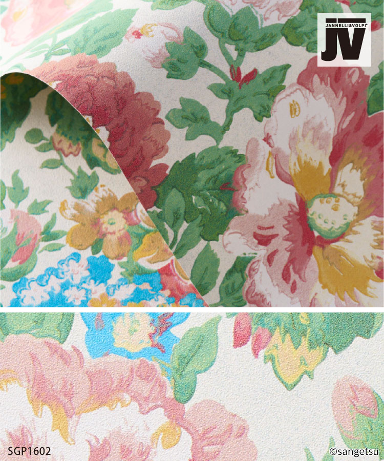 サンゲツ（SANGETSU） 輸入壁紙 Grande Rose 70cm巾 花柄 フラワー