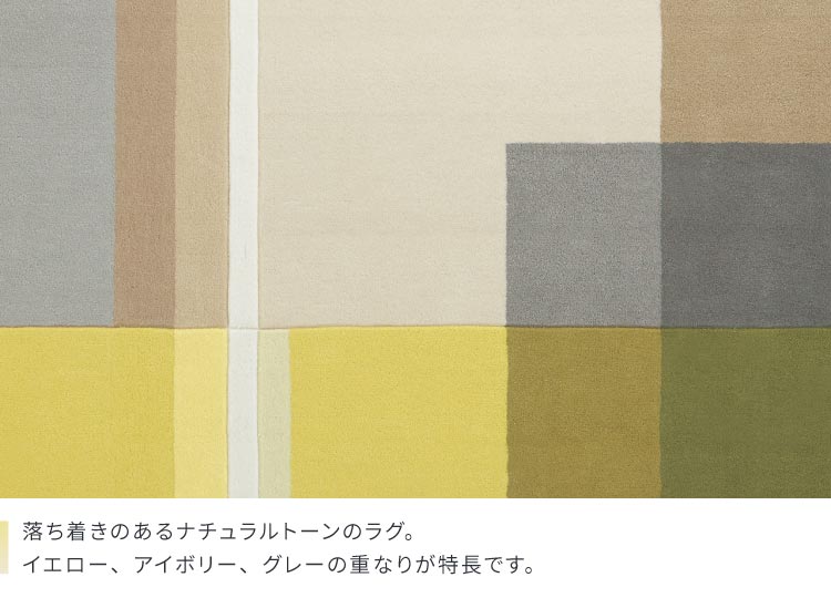 東リ（TOLI） ラグ 防ダニ ラグ 200x140cm ラグマット 日本製 シンプル