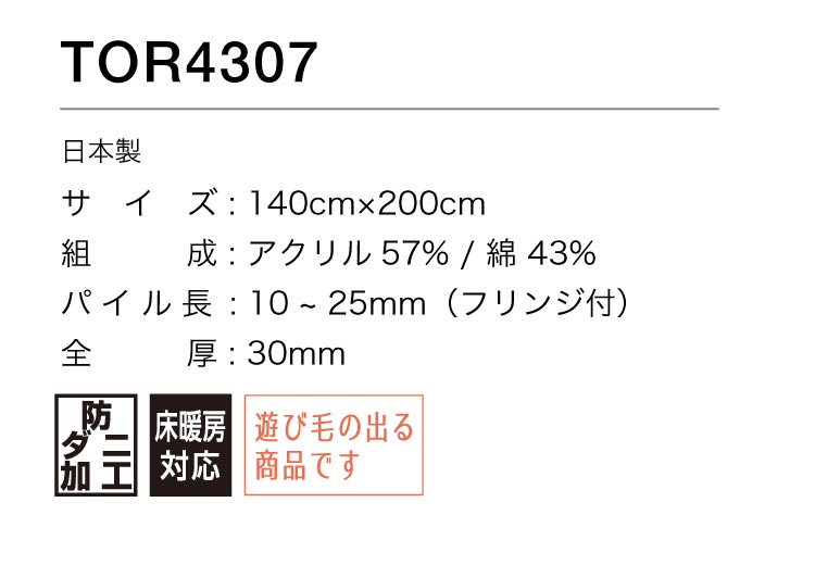 東リ ラグ 140×200 防ダニ 床暖 ホットカーペット対応 カーペット