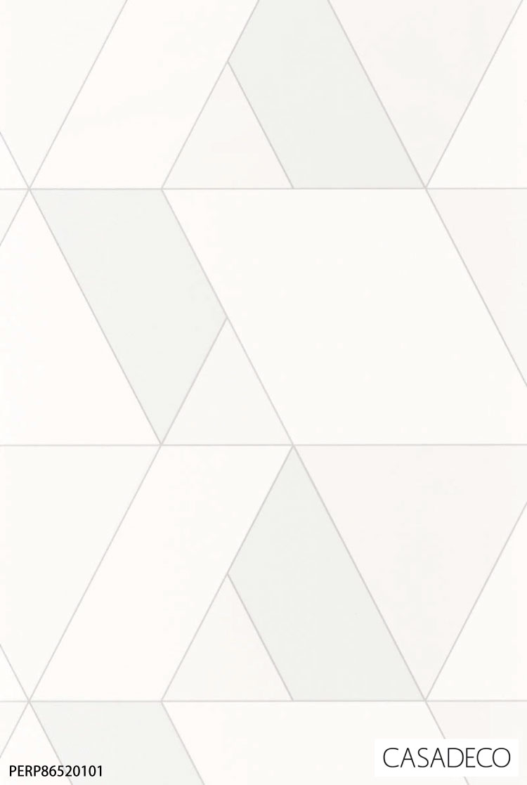 直売純正品 輸入壁紙 クロス テシード フランス 幾何学模様 タングラム タイル のりなし 壁紙 CASADECO (53cm×10m) ［1ロール単位］
