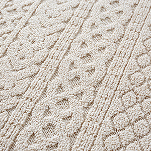 スミノエ ラグ カレン M 185×185cm 約 2畳 ラグマット アイボリー