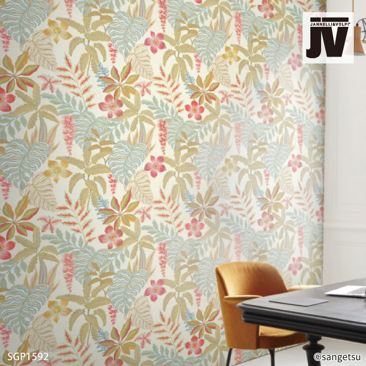 サンゲツ（SANGETSU） 輸入壁紙 Jardin Tropical 100.5cm巾 草木