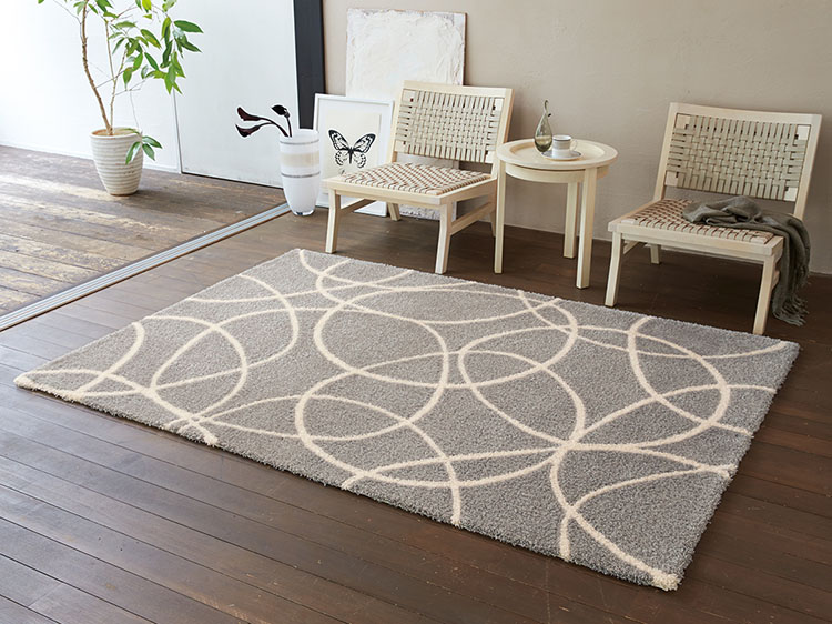 東リ（TOLI） ラグ 140×200 防炎 防ダニ 床暖 ホットカーペット対応