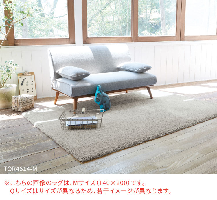 東リ（TOLI） ラグマット ラグ 防ダニ 床暖房対応 200×200cm 無地 全6