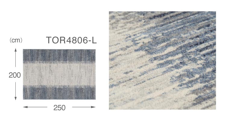 東リ（TOLI） ラグ 防ダニ ラグ 250x200cm ラグマット ボーダー