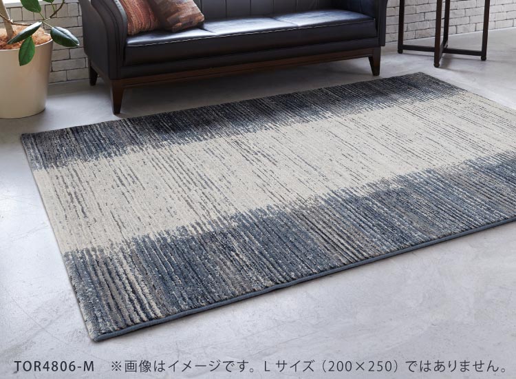 東リ（TOLI） ラグ 防ダニ ラグ 250x200cm ラグマット ボーダー