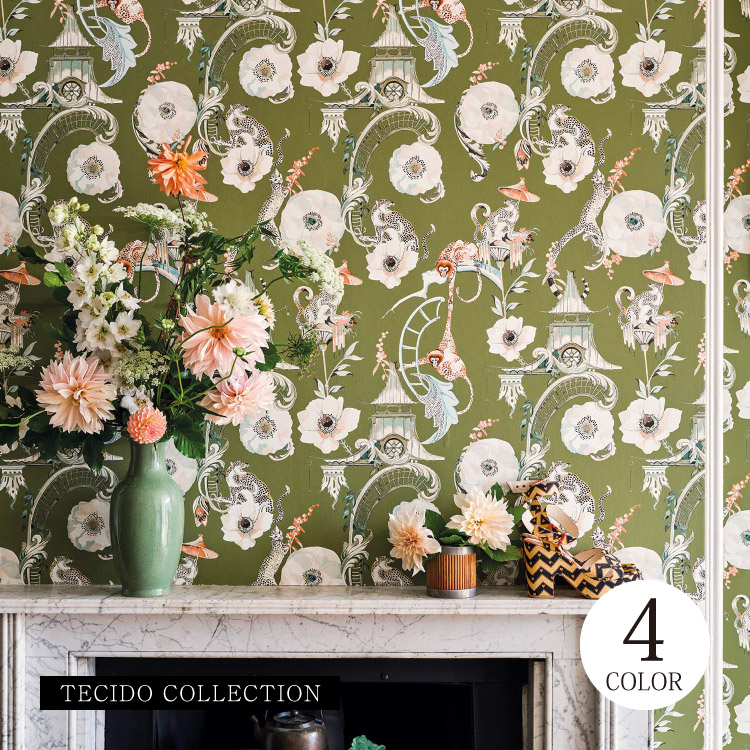 TECIDO（テシード） 輸入壁紙 イギリス 海外 アニマル 動物 ヒョウ