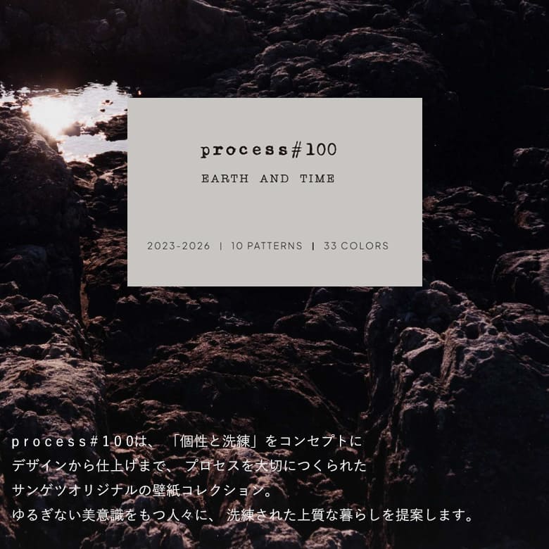 サンゲツ（SANGETSU） 壁紙 のりなし クロス process#100 白 グレー
