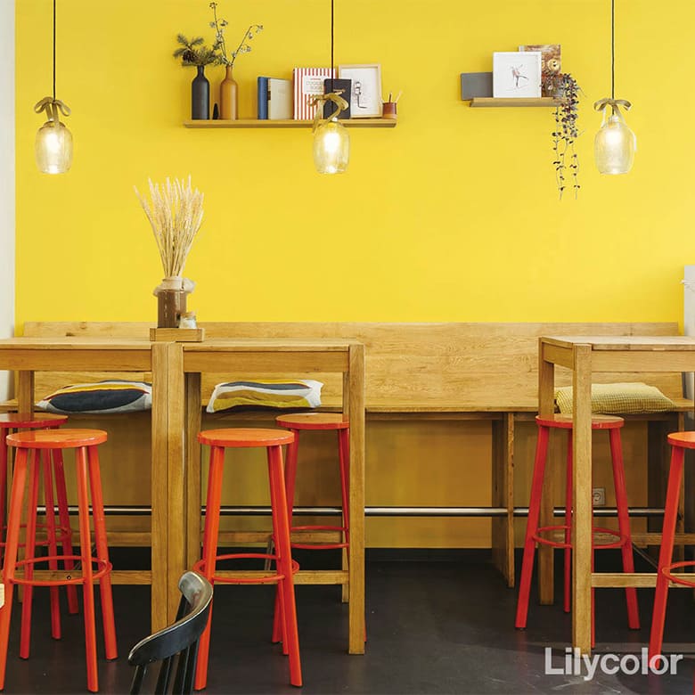 BEST 壁紙 イエロー 黄色 オレンジ 生のり付き クロス おしゃれ 壁紙