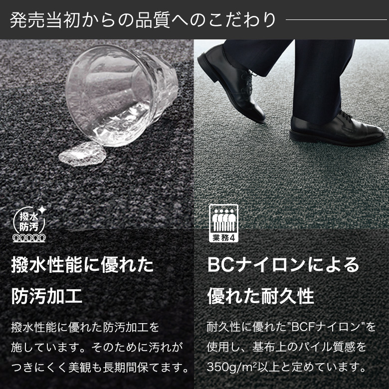 発売当初からの品質へのこだわり