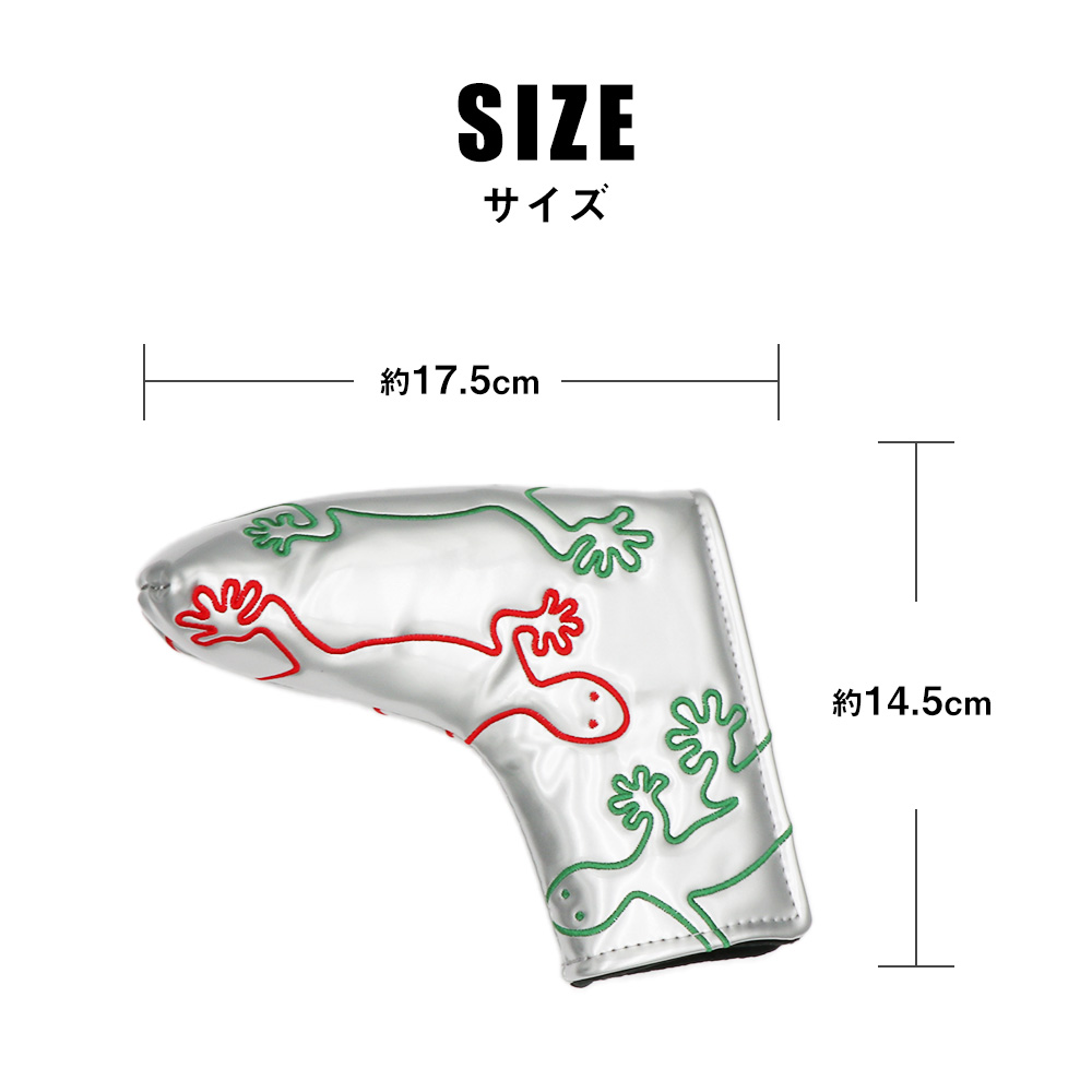 パターカバー ピンタイプ マレット ヘッドカバー ピン型 クリップ