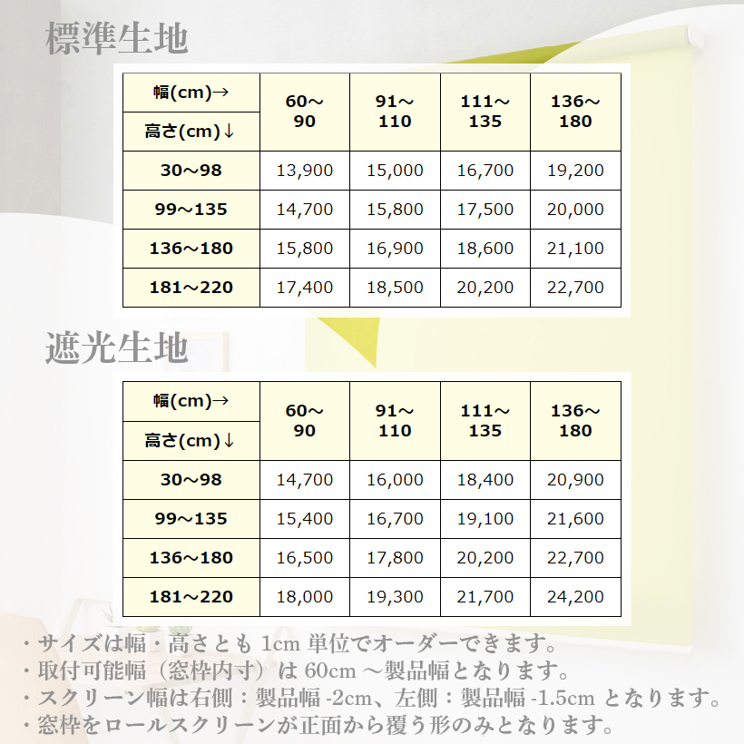 フルネス ロールスクリーン ロールカーテン オーダー 強力